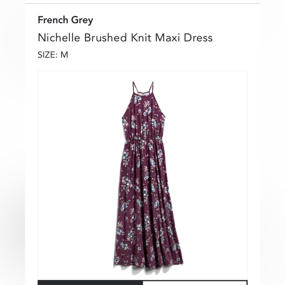 🔥stitch fix exclusive🔥 French Grey Nichelle brushed maxi dress